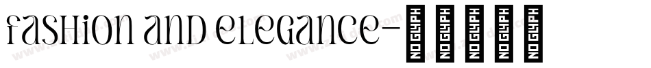 fashion and elegance字体转换
